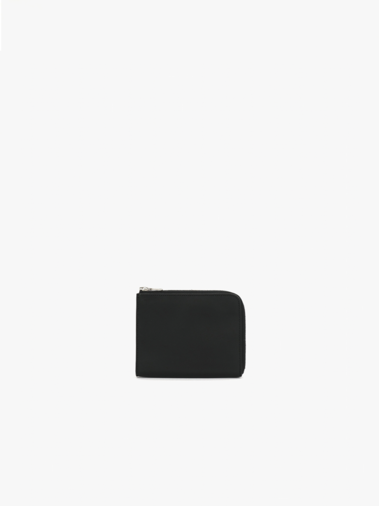 MATTE BLACK COW LEATHER L-SHAPED WALLET M VT20