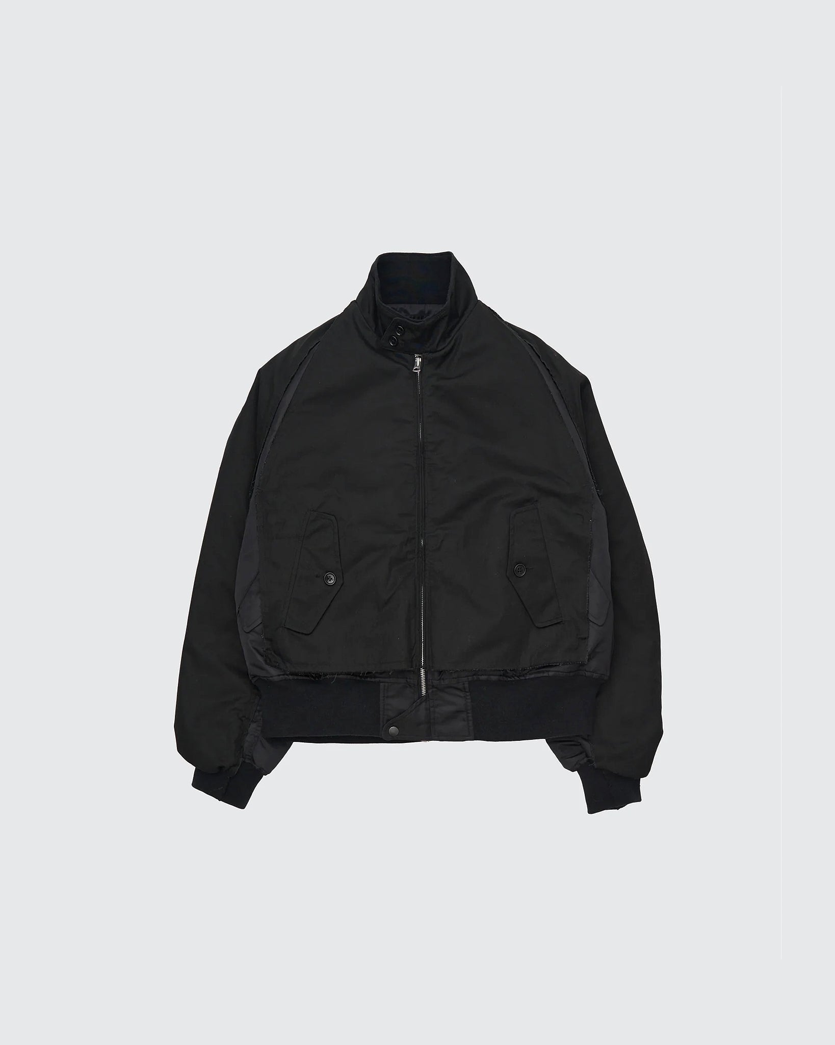 ジャケット・アウター YOKE Connected Harrington Flight Jacket YOKE BLACK CONNECTED HARRINGTON FLIGHT JACKET