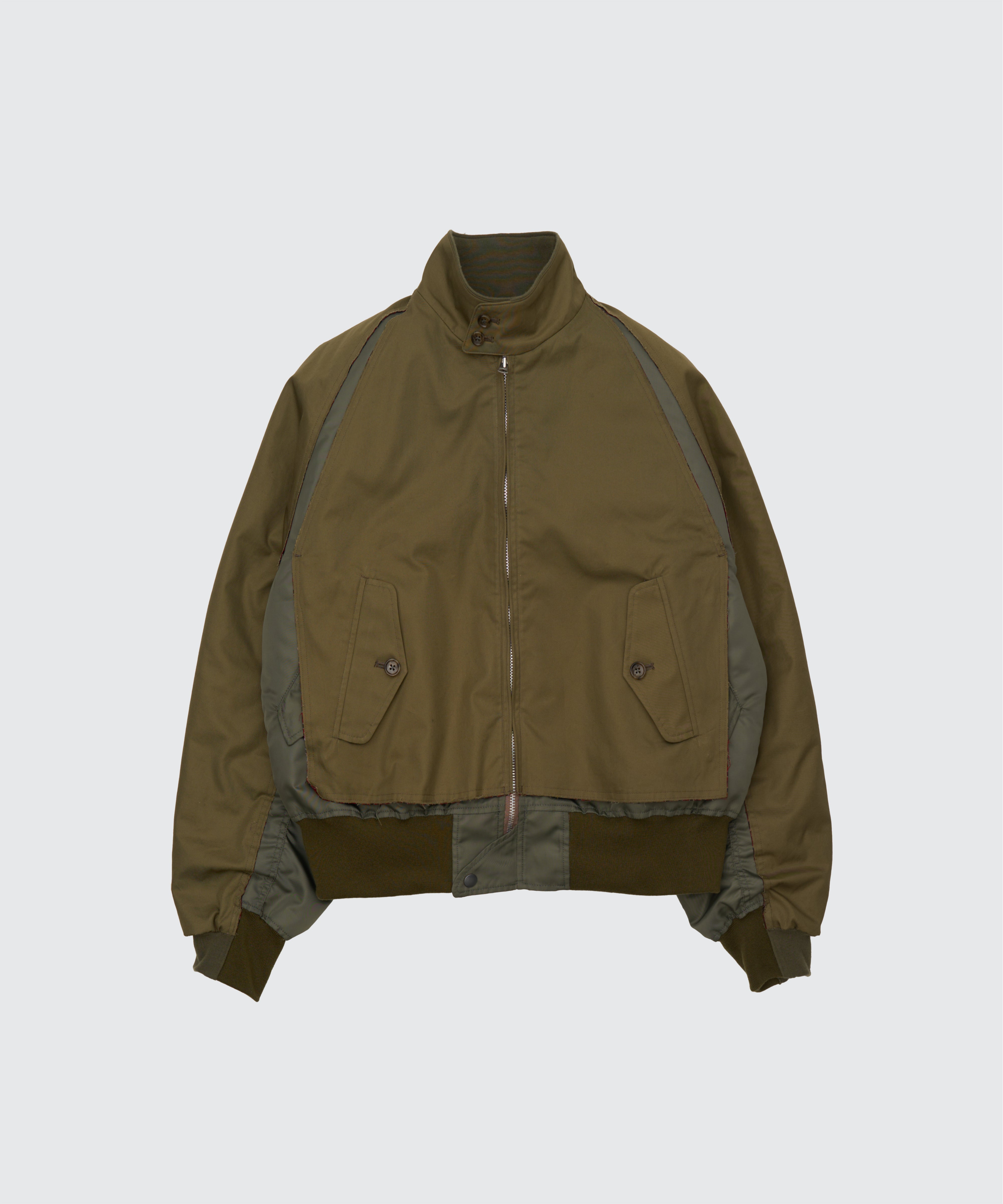 ジャケット・アウター YOKE Connected Harrington Flight Jacket YOKE BEIGE CONNECTED HARRINGTON FLIGHT JACKET
