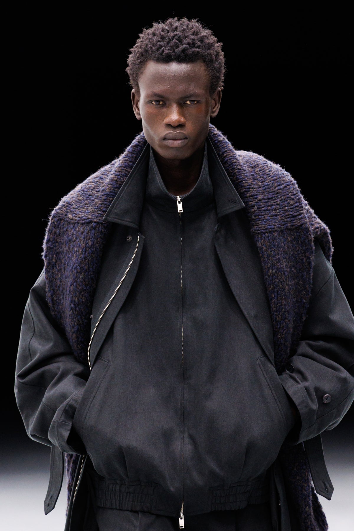 BLACK LOOSED DRIZZLER JACKET