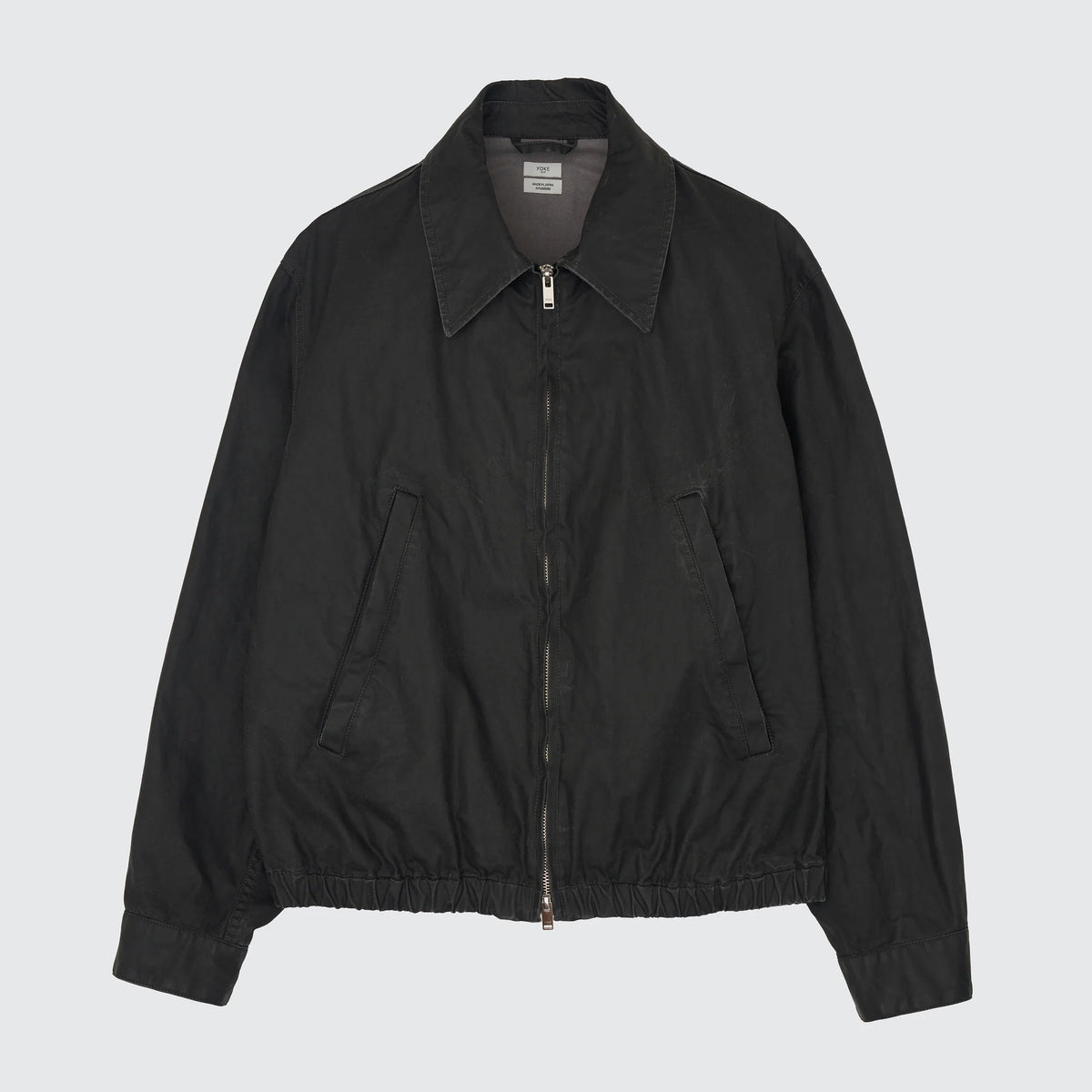 YOKE Black Coating Cotton Drizzler Jacket YOKE Black Coating Cotton Drizzler Jacket