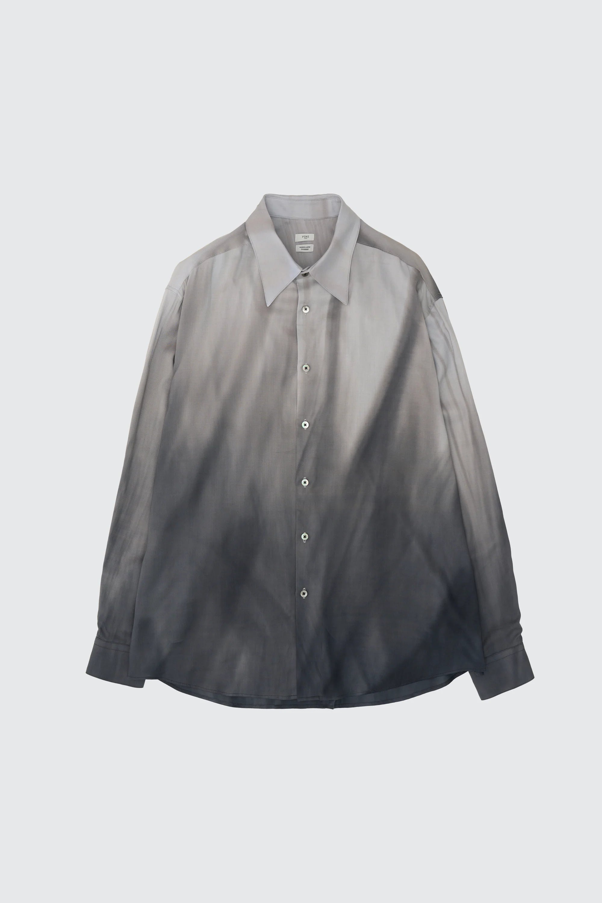 YOKE MONOTONE HAND PAINTED LAWN LOOSE FIT SHIRT SS26
