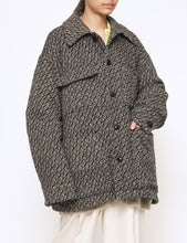 Load image into Gallery viewer, BEIGE WOOL NEP TWEED COVERALL JACKET
