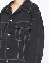 Load image into Gallery viewer, BLACK TRUCKER JACKET
