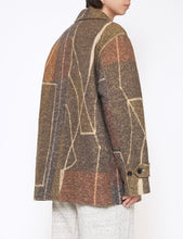 Load image into Gallery viewer, BROWN JACQUARD ZIP BLOUSON
