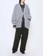 Load image into Gallery viewer, BLUE GREY FINE KID MOHAIR CARDIGAN
