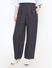 Load image into Gallery viewer, NAVY PAPER KERSEY FRENCH GURKHA TROUSERS

