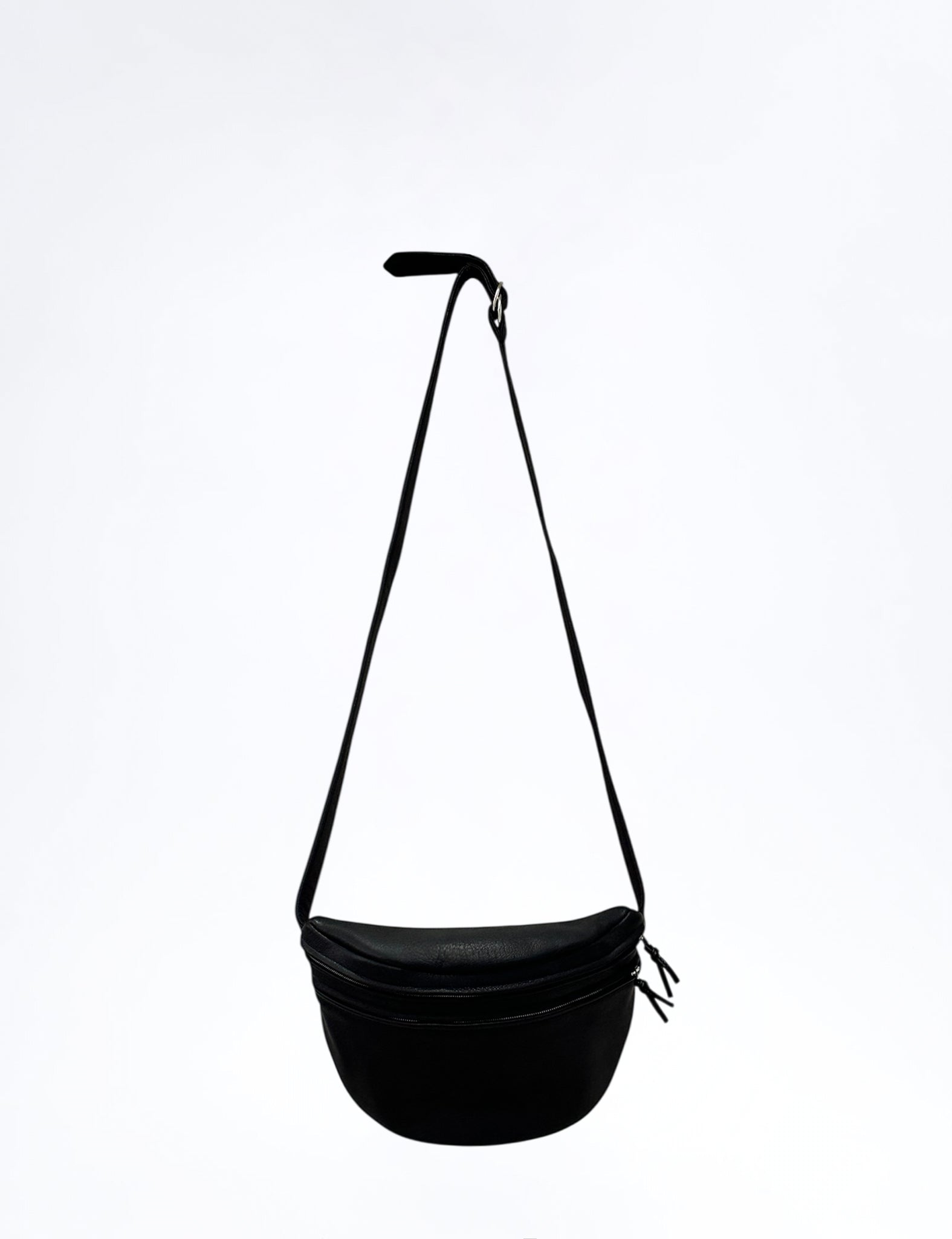 BLACK DEER LEATHER WAIST POUCH M