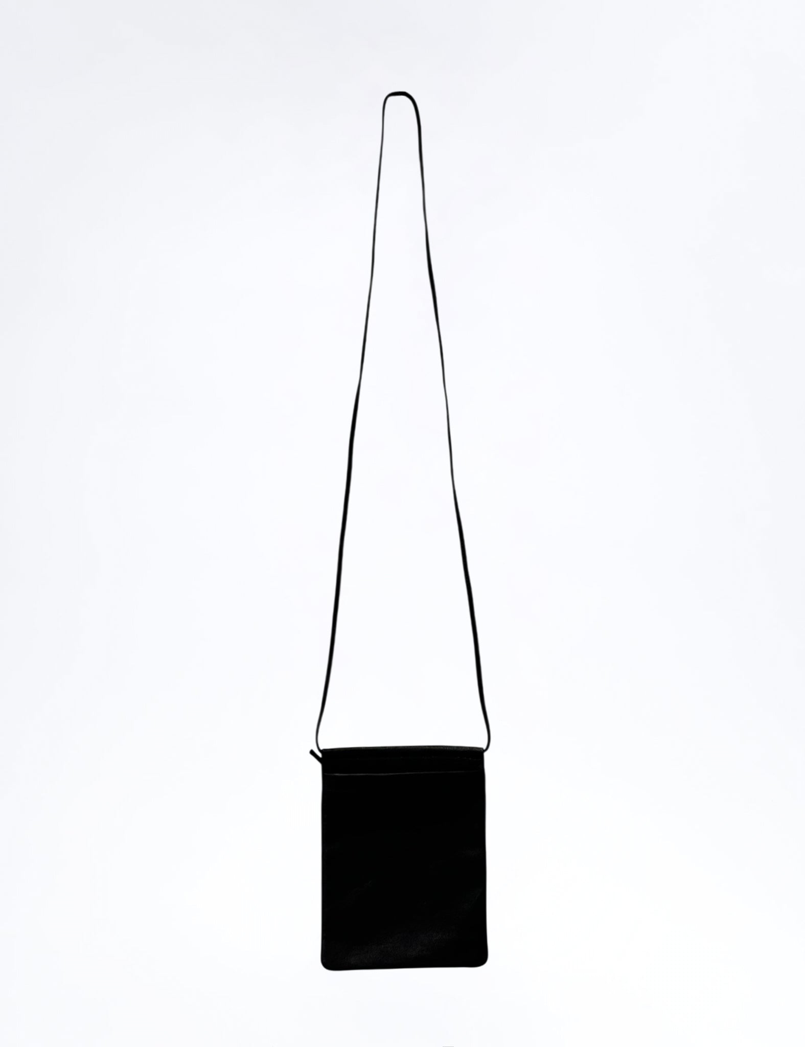 BLACK DEER LEATHER DOUBLE FACED THIN SHOULDER MINI DA84