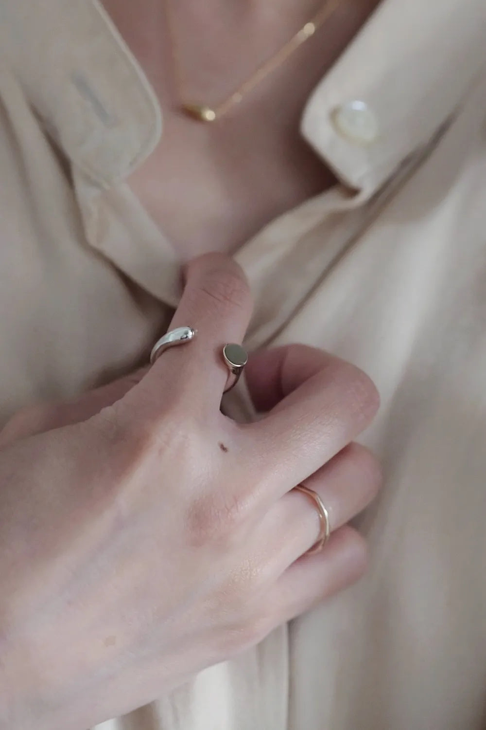 H45 Silver 925 & K10 RING