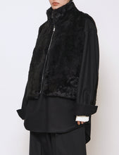 Load image into Gallery viewer, BLACK ACRYLIC FUR VEST
