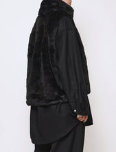 Load image into Gallery viewer, BLACK ACRYLIC FUR VEST
