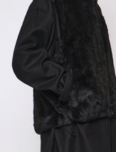 Load image into Gallery viewer, BLACK ACRYLIC FUR VEST
