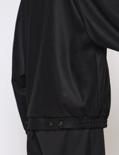 Load image into Gallery viewer, BLACK MELTON ZIP UP BLOUSON
