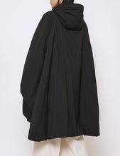 Load image into Gallery viewer, BLACK PADDED PONCHO
