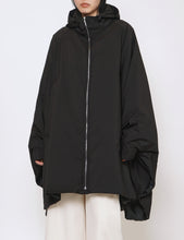 Load image into Gallery viewer, BLACK PADDED PONCHO
