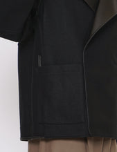 Load image into Gallery viewer, BLACK x BLACK BONDED LEATHER SHORT JACKET
