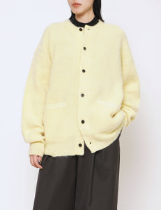 CREAM KID MOHAIR KNIT CARDIGAN