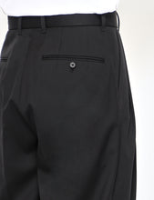 Load image into Gallery viewer, BLACK BELTED WIDE STRAIGHT TROUSERS
