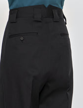 Load image into Gallery viewer, BLACK DOUBLE WIDE TROUSERS
