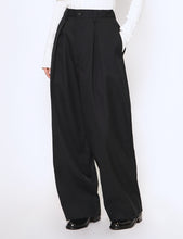 Load image into Gallery viewer, BLACK EASY WIDE TROUSERS
