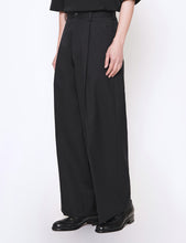Load image into Gallery viewer, BLACK EXTRA WIDE TROUSERS
