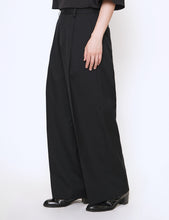 Load image into Gallery viewer, BLACK EXTRA WIDE TROUSERS
