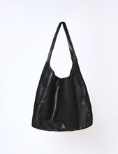 Load image into Gallery viewer, BLACK LEATHER SHOULDER BAG
