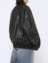 Load image into Gallery viewer, BLACK LEATHER ZIP SHORT JACKET
