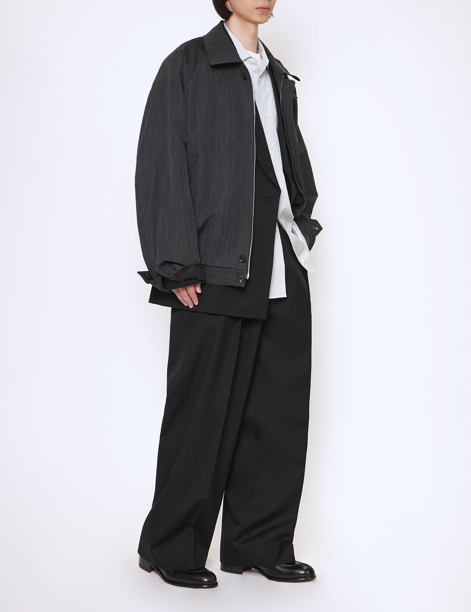 ジャケット・アウター OVERSIZED DOUBLE BREASTED JACKET Oversized Double Breasted Jacket in Grey Khaki
