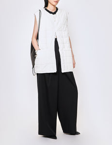 BLACK OVERTUCKED EXTRA WIDE TROUSERS