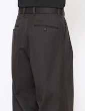 Load image into Gallery viewer, DARK CHARCOAL BELTED WIDE STRAIGHT TROUSERS
