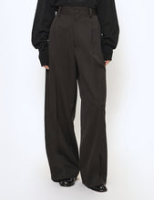 Load image into Gallery viewer, DARK CHARCOAL LONG WIDE PANTS
