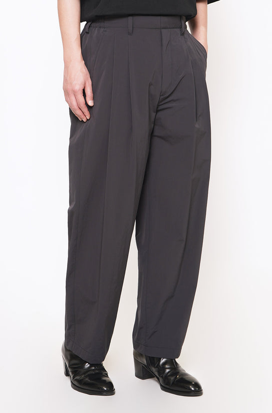 BLACK EXTRA WIDE TROUSERS