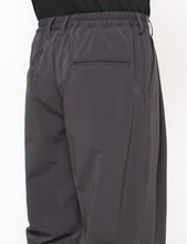 Load image into Gallery viewer, DARK GREY KHAKI WINDPROOF NYLON WIDE EASY TROUSERS

