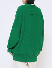 Load image into Gallery viewer, GREEN EXTRA FINE KID MOHAIR CARDIGAN
