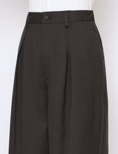 Load image into Gallery viewer, GREY KHAKI EASY WIDE TROUSERS
