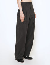 Load image into Gallery viewer, GREY KHAKI WINDPROOF NYLON EASY WIDE TROUSERS

