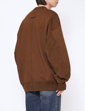 Load image into Gallery viewer, KHAKI BROWN UNTWISTED YARN LONG SLEEVE SWEAT
