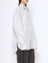 Load image into Gallery viewer, OFF GREY OVERSIZED DOWN PAT SHIRT
