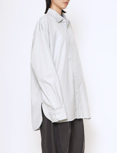 OFF GREY OVERSIZED DOWN PAT SHIRT