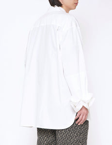 OFF OVERSIZED DOUBLE CUFFS DOWN PAT SHIRT