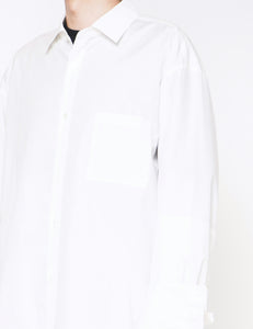 OFF OVERSIZED DOUBLE CUFFS DOWN PAT SHIRT