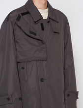 Load image into Gallery viewer, CHARCOAL OVERSIZED PADDED COAT

