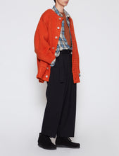 Load image into Gallery viewer, ORANGE BALLOONED SLEEVES CARDIGAN

