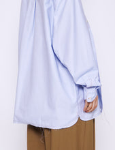 Load image into Gallery viewer, BLUE JACQUARD RAW COTTON BIG SHIRT
