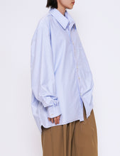 Load image into Gallery viewer, BLUE JACQUARD RAW COTTON BIG SHIRT
