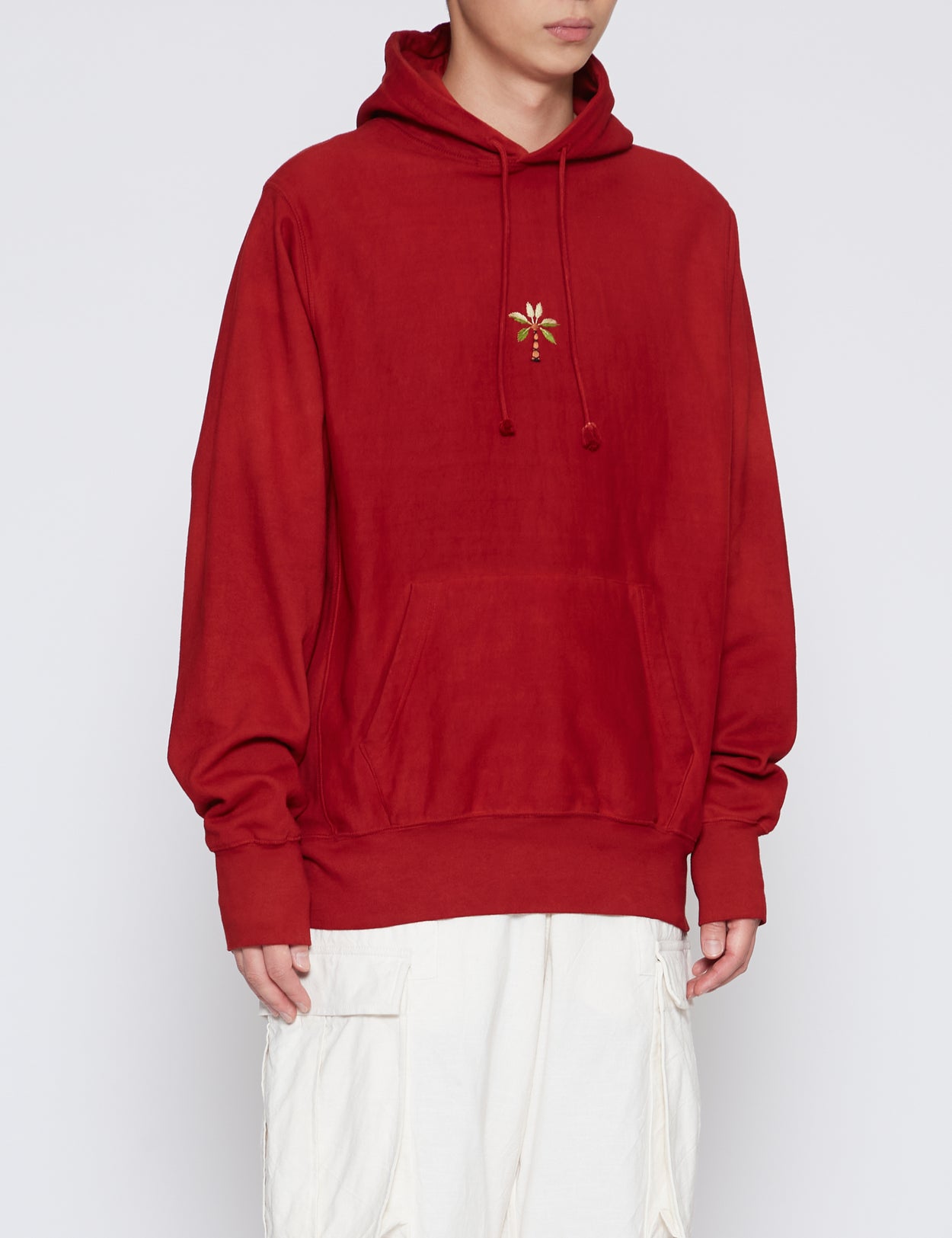 RED BLOOM HOODED SWEATER