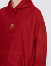 Load image into Gallery viewer, RED BLOOM HOODED SWEATER
