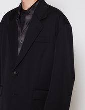 Load image into Gallery viewer, BLACK OVERSIZED SINGLE BREASTED JACKET
